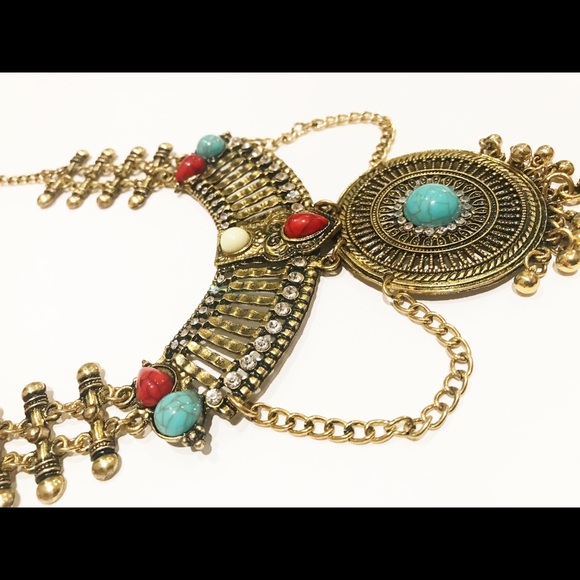 Boho festival style statement necklace - Picture 3 of 7